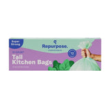 Repurpose Compostable 13 Gallon Tall Kitchen Bags 12 count