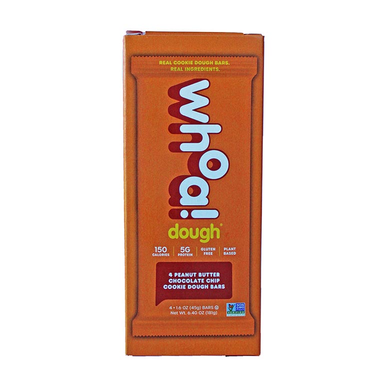 Whoa Dough Peanut Butter Chocolate Chip Cookie Dough Bar 4 pack