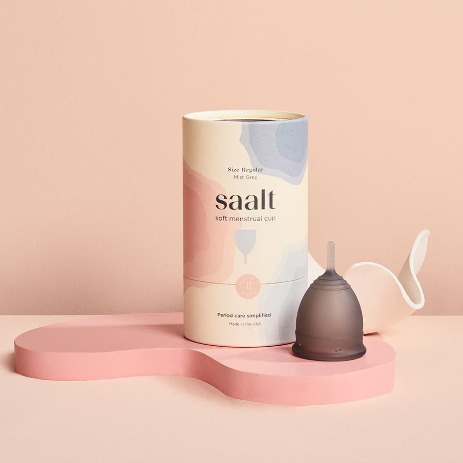 Saalt Mist Grey Regular Soft Menstrual Cup