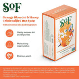 South of France Orange Blossom and Honey Triple Milled Bar Soap 1.7 oz.