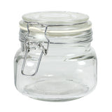 Glass Jar, Hermes Clamp Top Lid 17 oz.