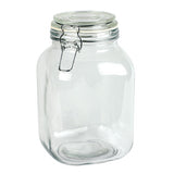 Glass Jar with Hermes Clamp Top Lid 67 oz.