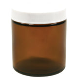 Amber Wide Mouth Jar with Cap 4 fl oz